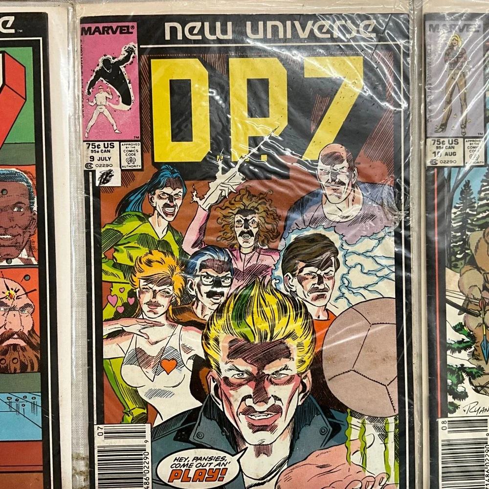 Marvel New Universe DP7 Comic‎ Book Lot Issues 4 5 6 7 8 9 Copper Age 1986-87